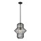 Z-Lite Orsay 1 Light Pendant, Matte Black & Clear 1941P15-MB - alternate 1